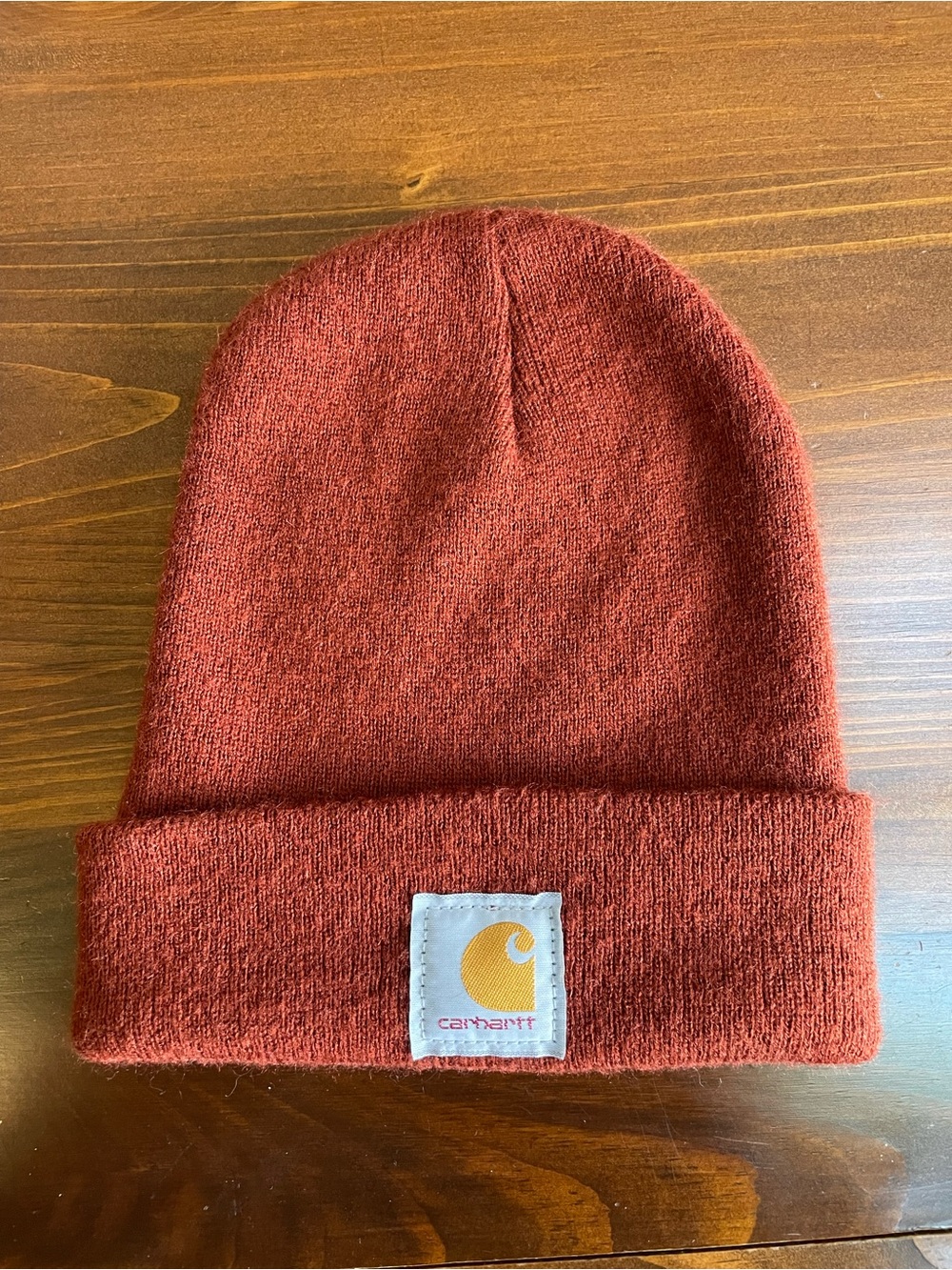 Carhartt Burnt Orange Ribbed Cuffed Beanie